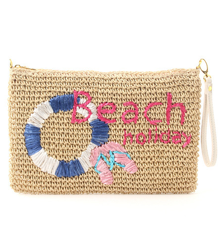 【Ray6月号掲載】【2WAY】エンブロイダリークラッチバッグ