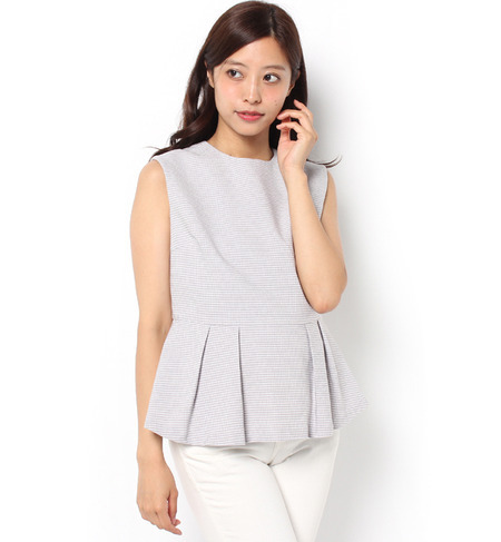 【ヒルナンデス！放映】小ギンガムペプラムプルオーバー