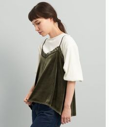 【ビス/ViS】 ベロアキャミソール [3000円(税込)以上で送料無料]