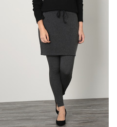 【ビス/ViS】 【ＭＩＬＬＩＯＮ ＨＯＴ（Ｒ）】レギンス付ショート丈タイトスカート [3000円(税込)以上で送料無料]