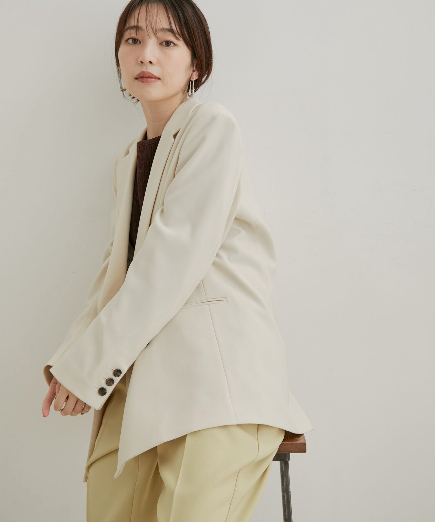 Washable・EASY CARE】エコウールタッチジャケット【sustainable】|VIS