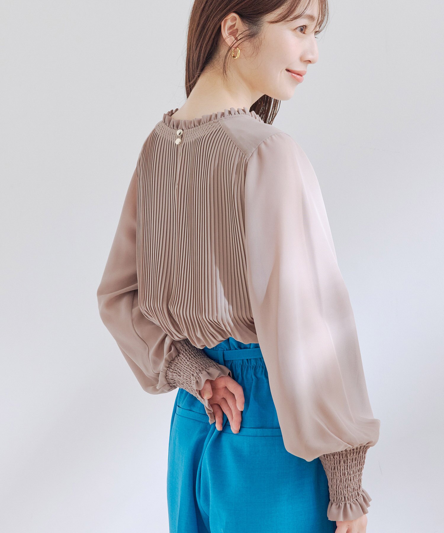 2019ss 美品 IENA シフォンプリーツブラウス www.krzysztofbialy.com