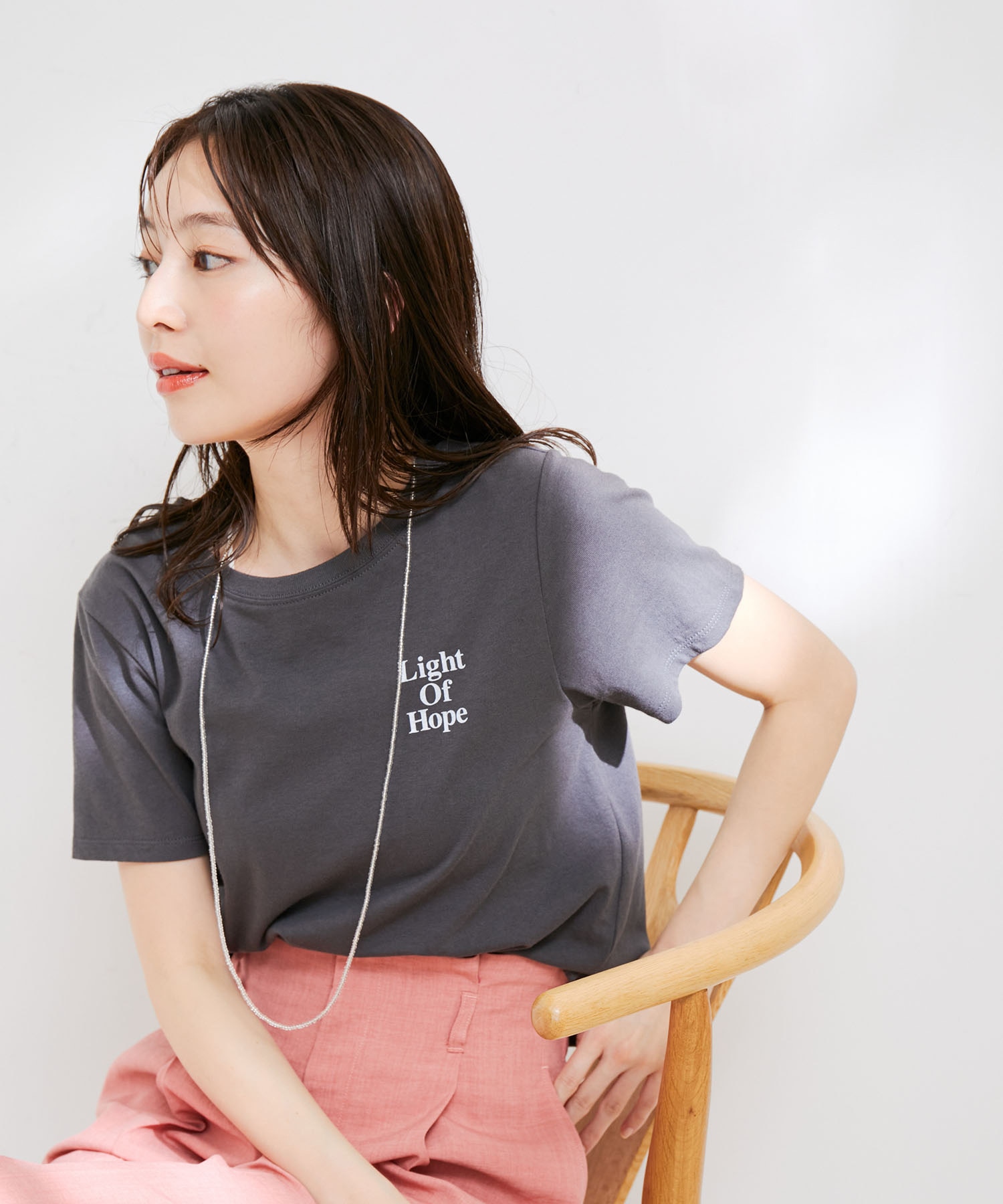 洗える】USAコットンちびロゴTシャツ|VIS(ビス)の通販｜アイルミネ