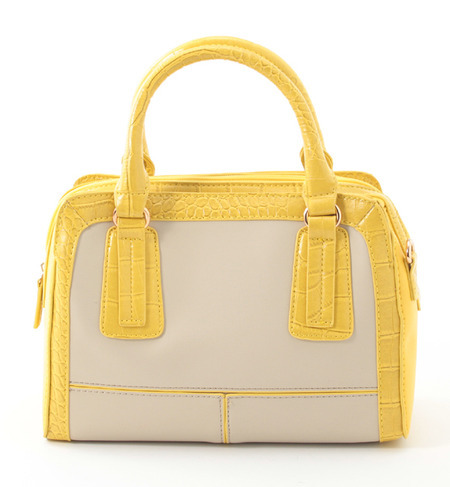 【2WAY】コンビ3層スクエアボストンバッグ