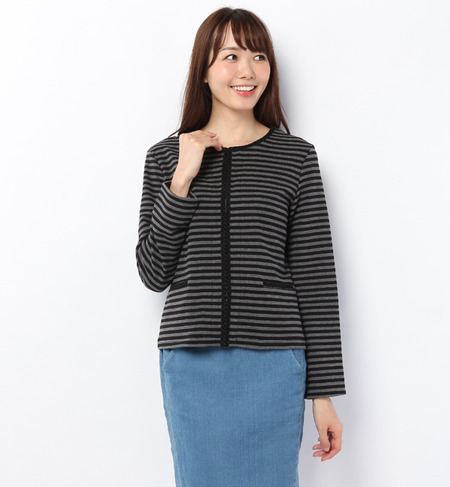 リップルブレード付ノーカラーショートコー