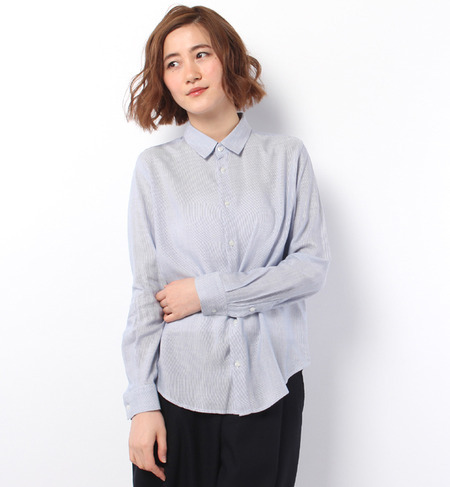 【ロペピクニック/ROPE’ PICNIC】 モダールシルクレギュラーシャツ [3000円(税込)以上で送料無料]