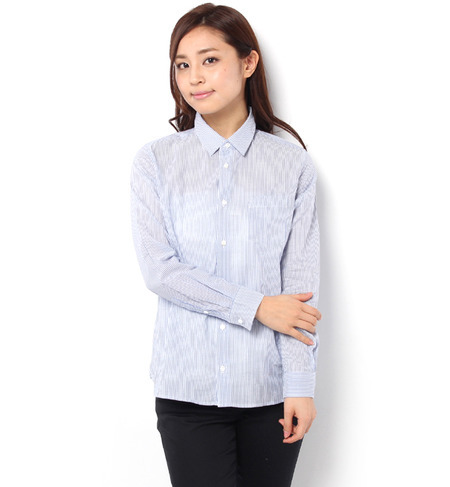 【ロペピクニック/ROPE’ PICNIC】 スイスコットンローンレギュラーシャツ [3000円(税込)以上で送料無料]