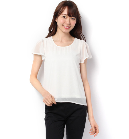 【ロペピクニック/ROPE’ PICNIC】 ドット柄シフォントップス [3000円(税込)以上で送料無料]