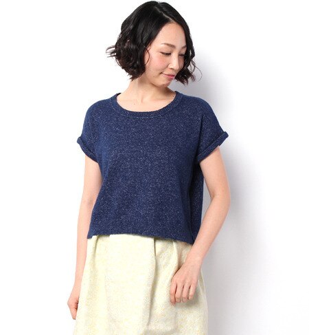 【ロペピクニック/ROPE’ PICNIC】 デニム調ニットTOPS [3000円(税込)以上で送料無料]