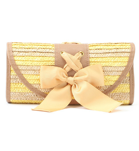 【ロペピクニック/ROPE’ PICNIC】 2WAYリボンボーダークラッチ [3000円(税込)以上で送料無料]