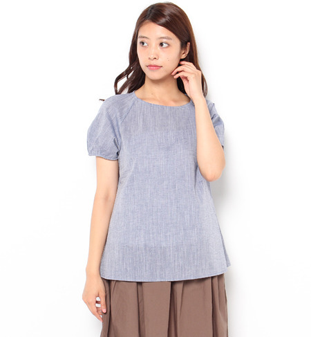 【ロペピクニック/ROPE’ PICNIC】 コットンリネンシャンブレーブラウス [3000円(税込)以上で送料無料]