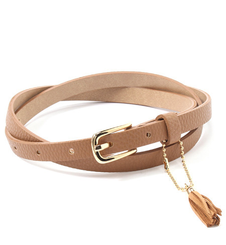 【ロペピクニック/ROPE’ PICNIC】 12mm タッセルシュリンクベルト [3000円(税込)以上で送料無料]