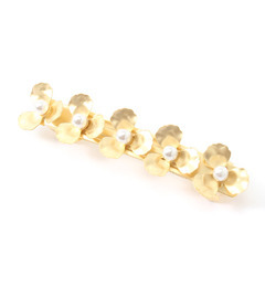 【ロペピクニック/ROPE’ PICNIC】 メタルフラワー／パールバレッタ [3000円(税込)以上で送料無料]