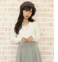 【ロペピクニック/ROPE’ PICNIC】 【パチパチしないポカポカニット】ミリオンホットラーベン柄トップス [3000円(税込)以上で送料無料]