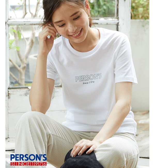 ＜アイルミネ＞【ロペピクニック/ROPE' PICNIC】 【PERSON'S】ロゴプリントTシャツ
