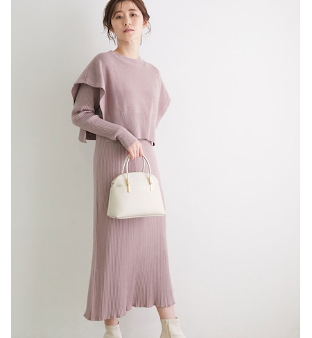 マシンウォッシャブル ベスト付きニットワンピース Rope Picnic ロペピクニック の通販 アイルミネ マシンウォッシャブル ベスト付きニットワンピース Rope Picnic ロペピクニック の通販 アイルミネ