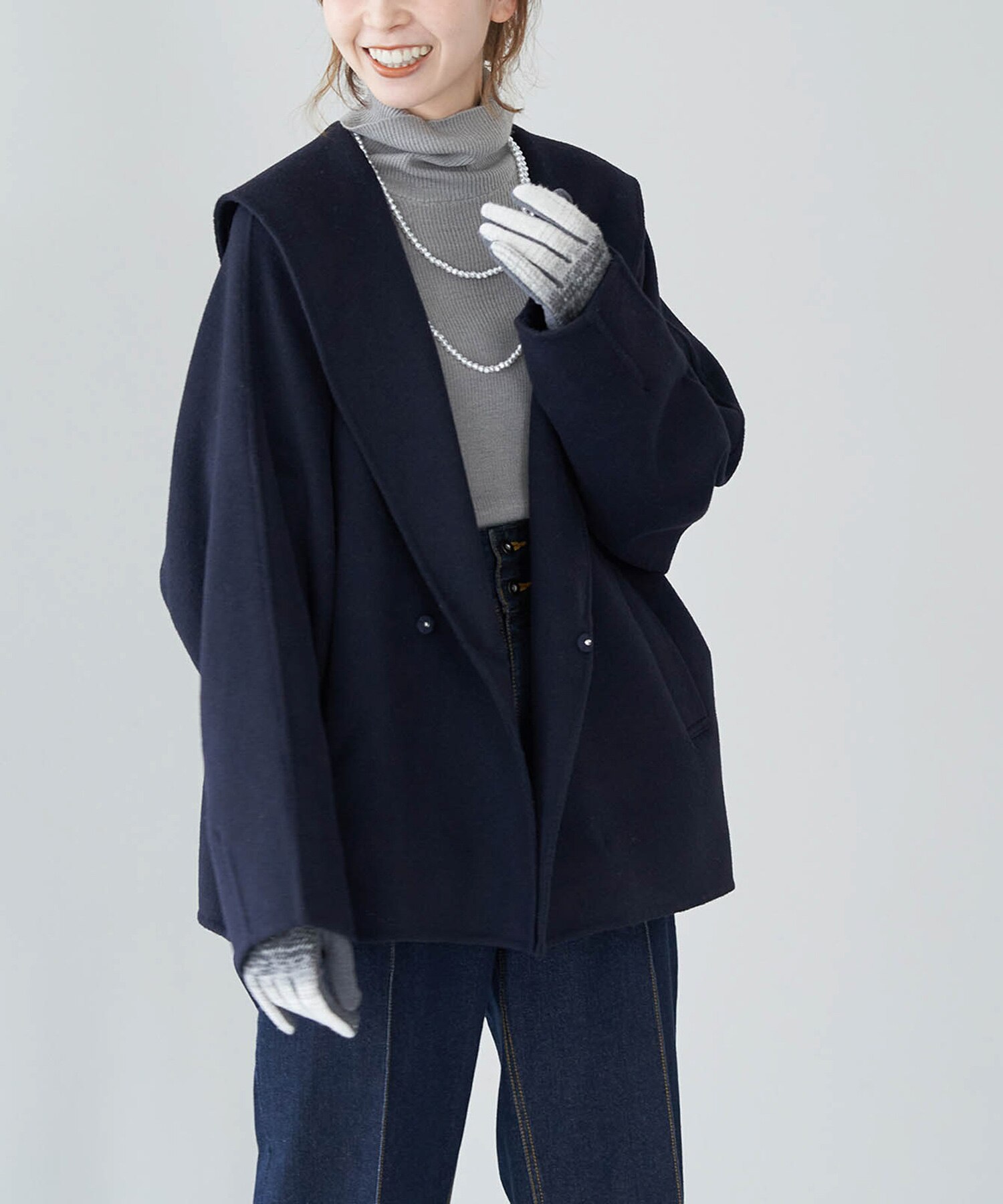 セーラーカラーショートコート|ROPE' PICNIC(ロペピクニック)の