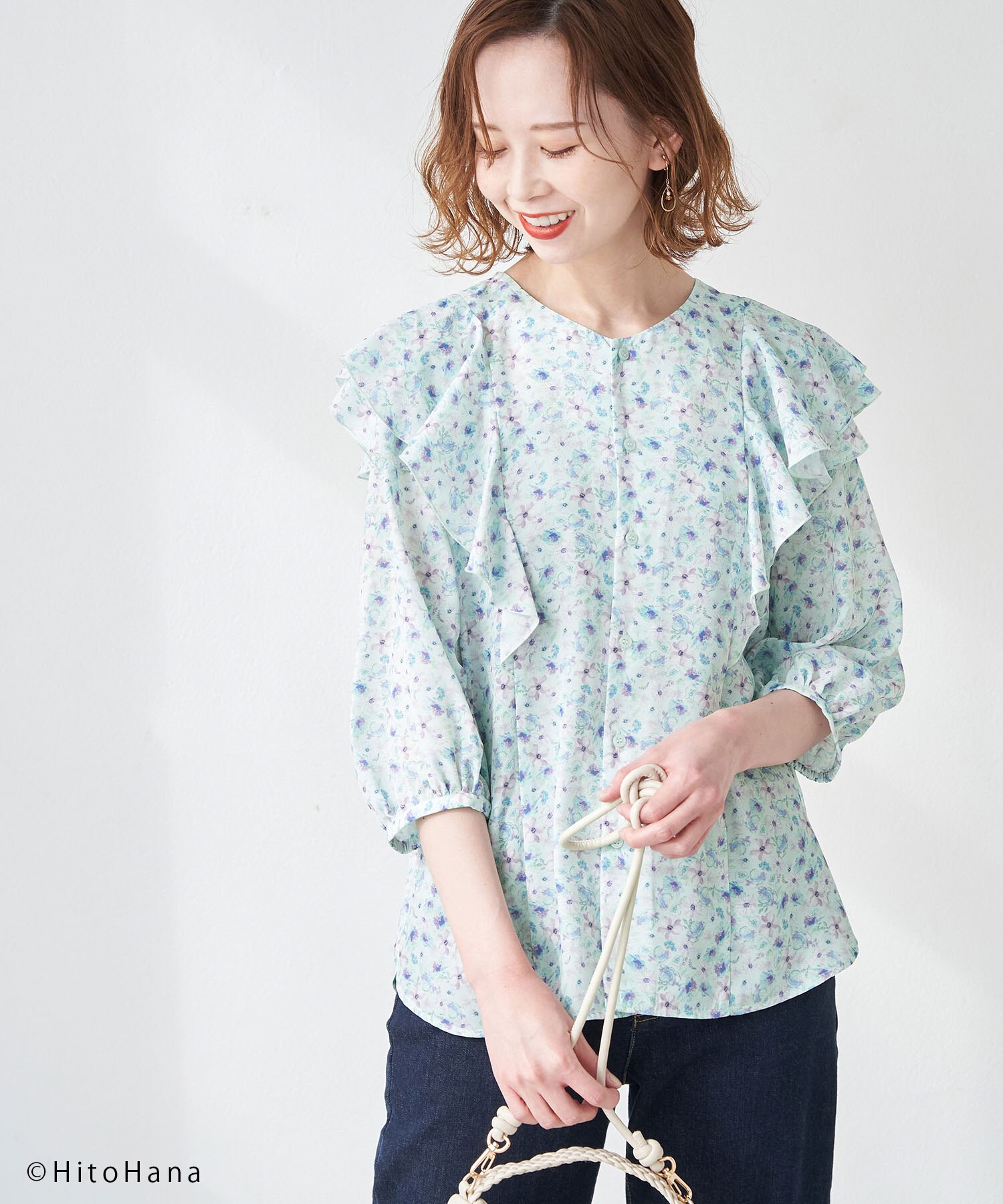 ROPE' PICNIC 花柄トップス - Tシャツ