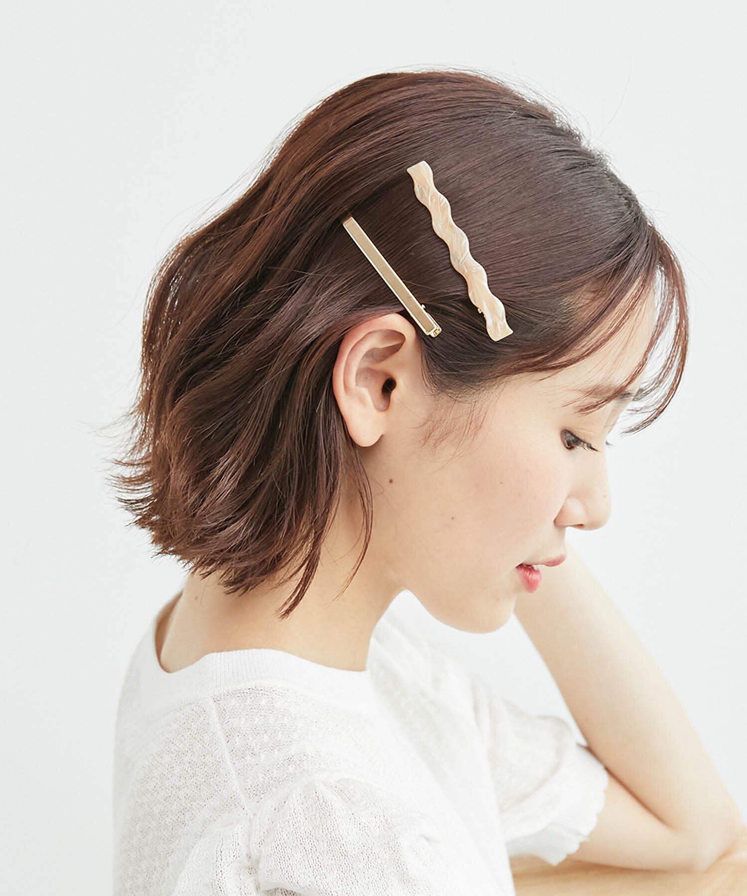 マーブルウェーブヘアクリップセット|ROPE' PICNIC(ロペピクニック)の