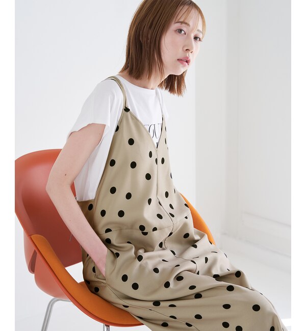 ROPE PICNIC ロペピクニック オールインワン ティアード 黒 ブラック