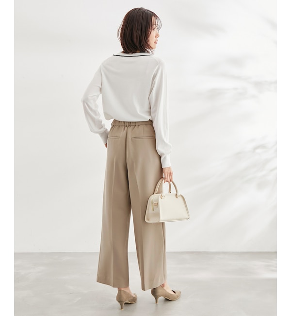 Pleat straight trousers - Women