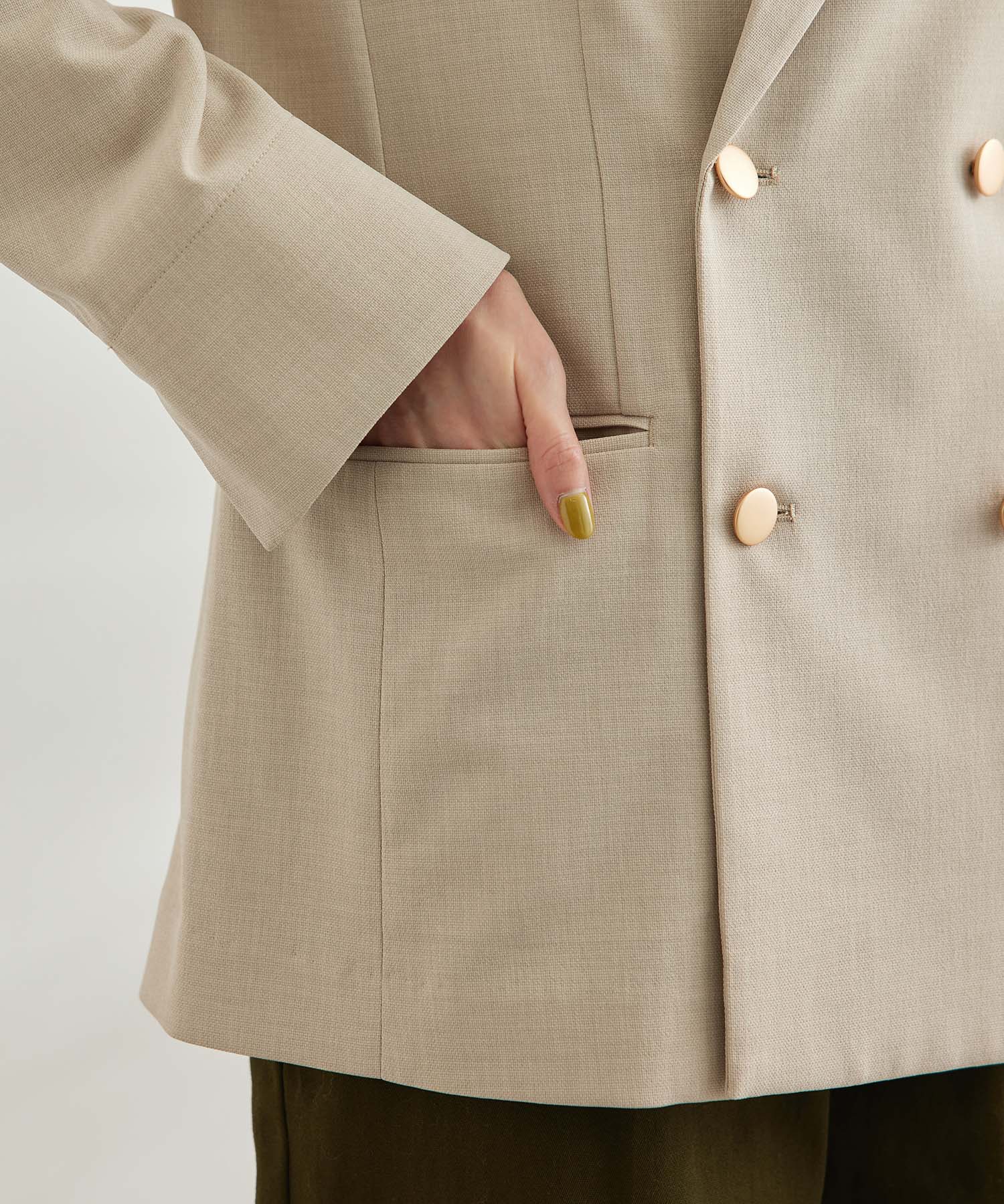 ユーロ調 バロック 刺繍 金ボタン デザイン マルチカラー ブルゾン ジャケット