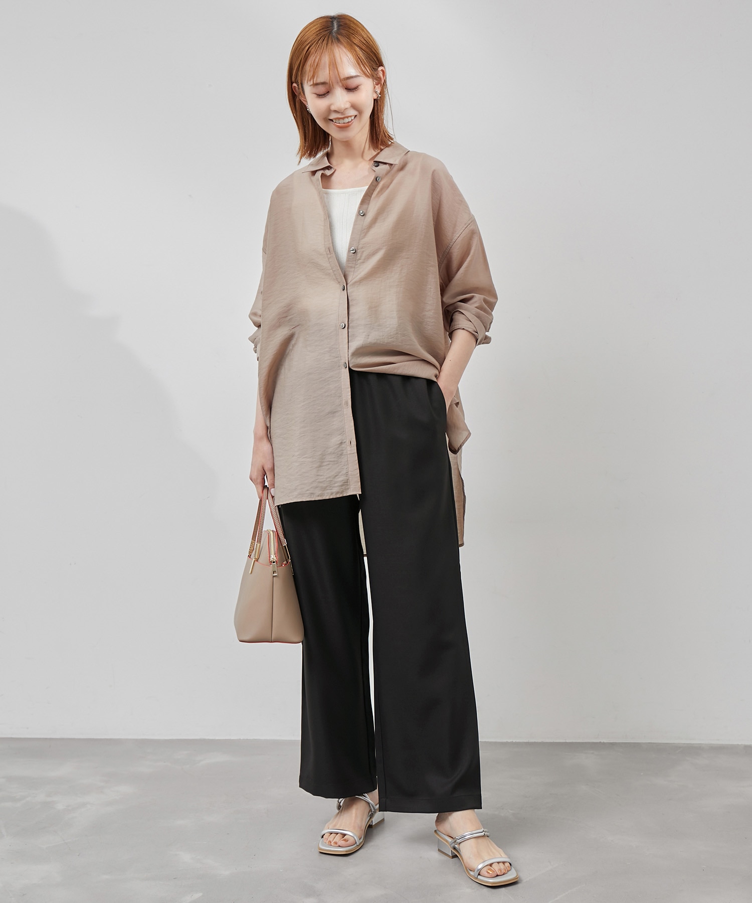 Powder Twill Stretch ワイドパンツ|ROPE' PICNIC(ロペピクニック)の