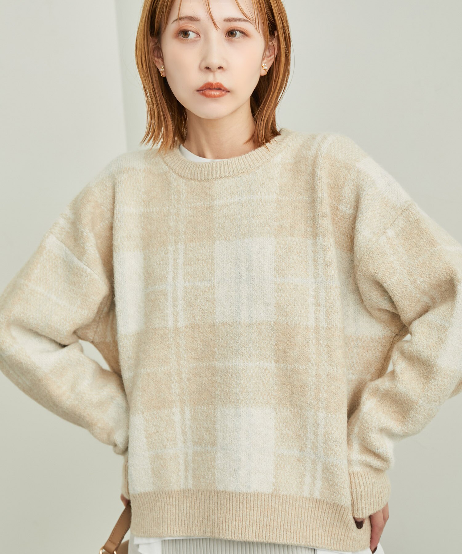 WEB限定】チェックニットトップス|ROPE' PICNIC(ロペピクニック)の通販 