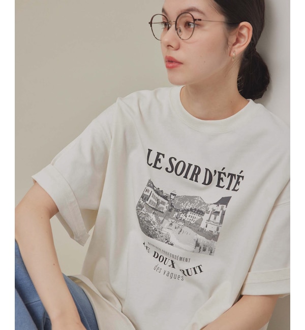 人気ファッションメンズ|【ロペピクニック/ROPE' PICNIC】 汗染み防止/オーバーサイズプリントTシャツ/リンクコーデ