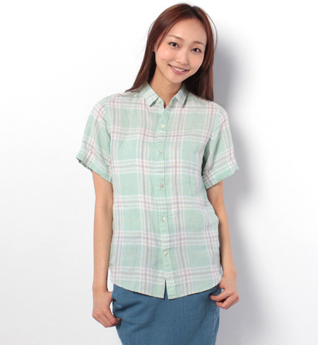 チェック柄シャツ