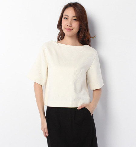 斜ストライプTEEブラウス