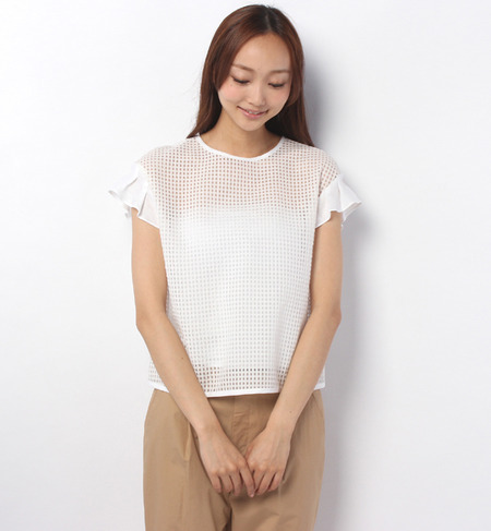 ●店頭人気商品 チェックシースルーブラウス