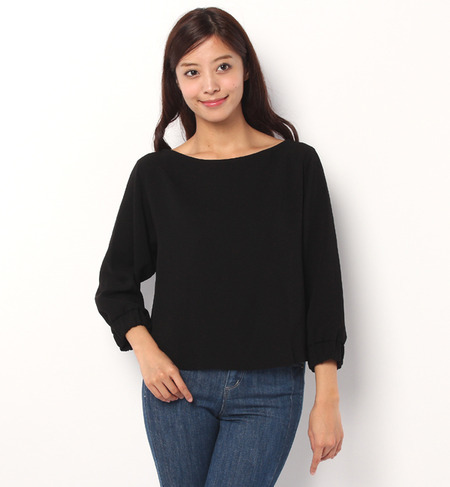 スウェットライクブラウス