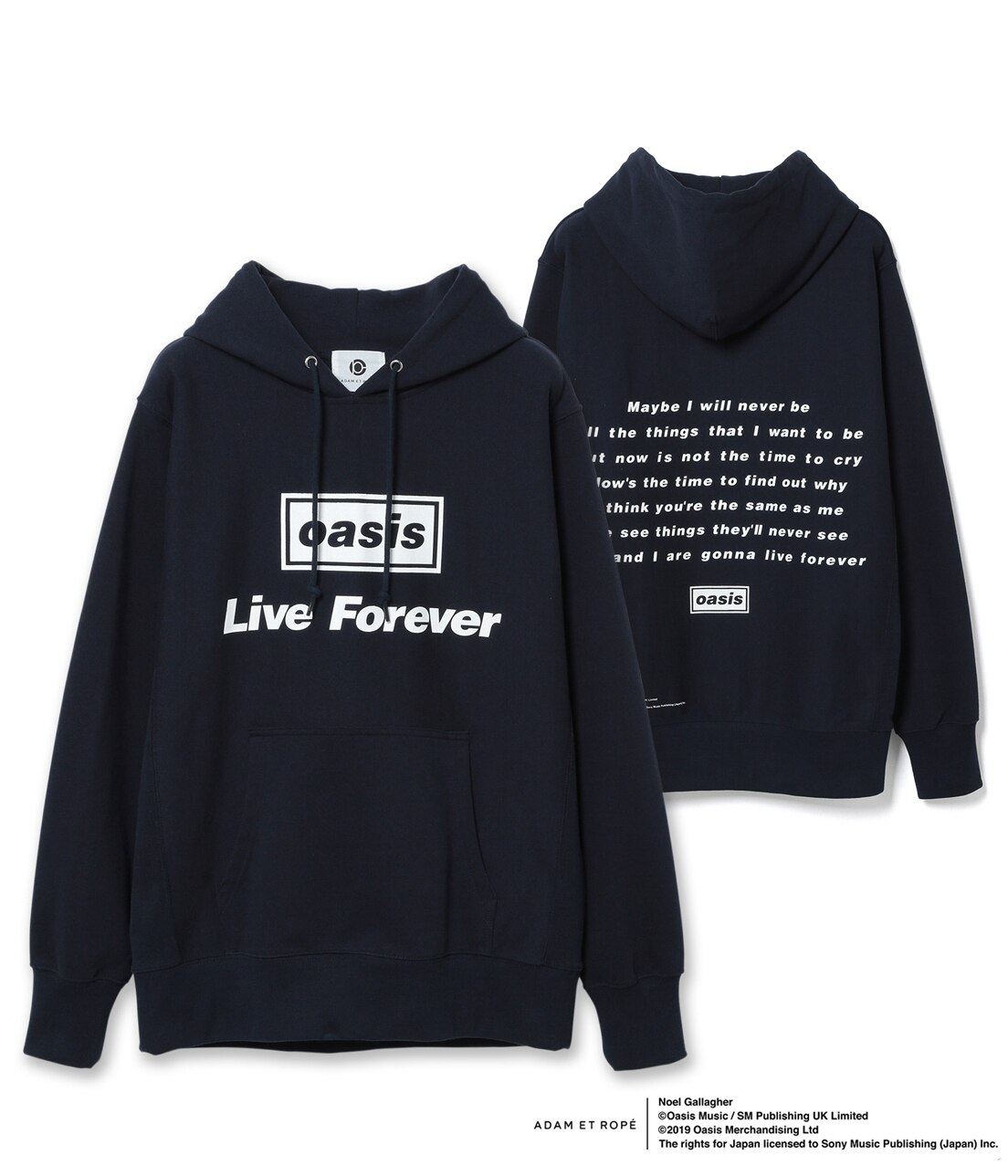 【oasis for ADAM ET ROPE'】SONG LYRICS PARKA/UNISEX