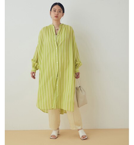 Khadi カディ インドコットンシャツワンピース Adam Et Rope アダム エ ロペ の通販 アイルミネ