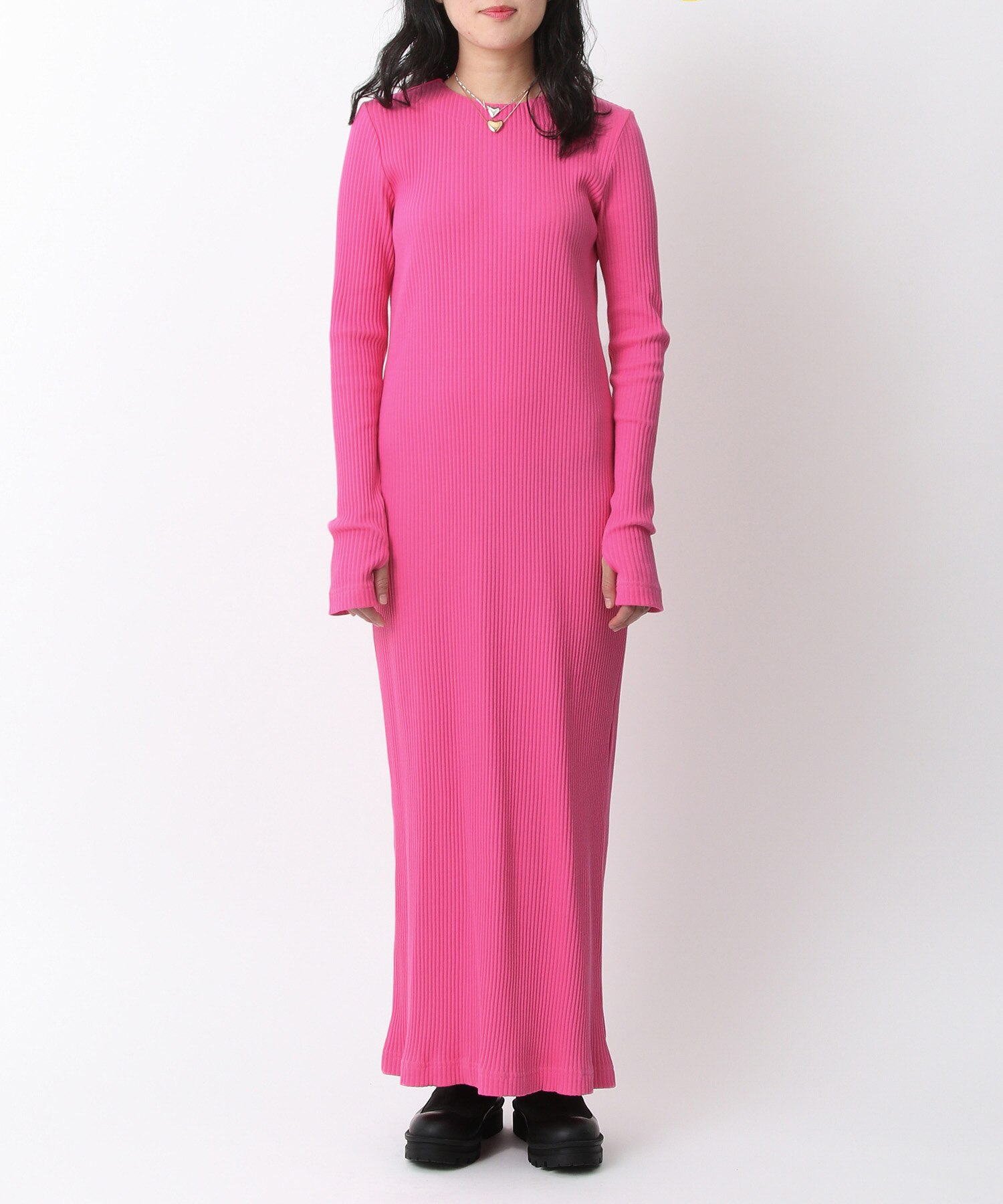 【ADAM ET ROPE'】BOTANICAL DYED MAXI DRESS