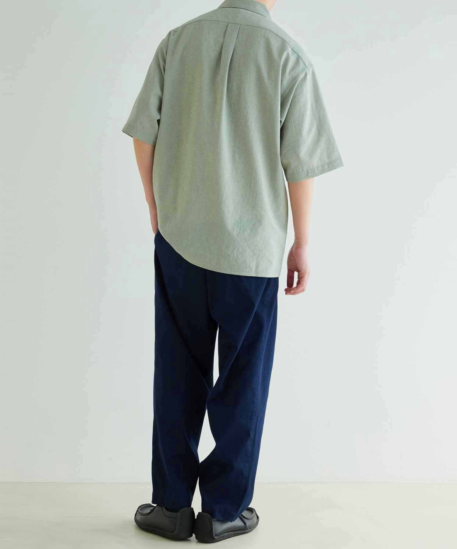 RIRANCHA】接触冷感 オーバーサイズ オープンカラーシャツ/開襟