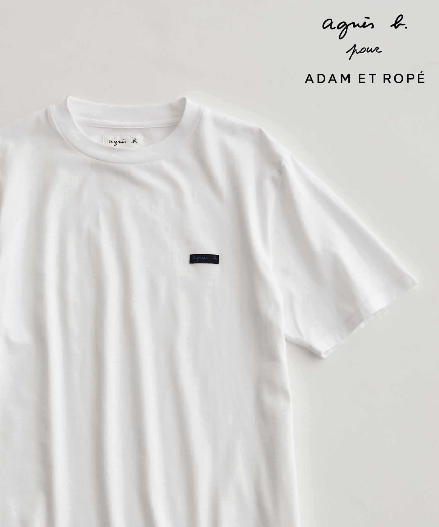 agnes b. pour ADAM ET ROPE'】ワッペン刺繍 Tシャツ|ADAM ET ROPE