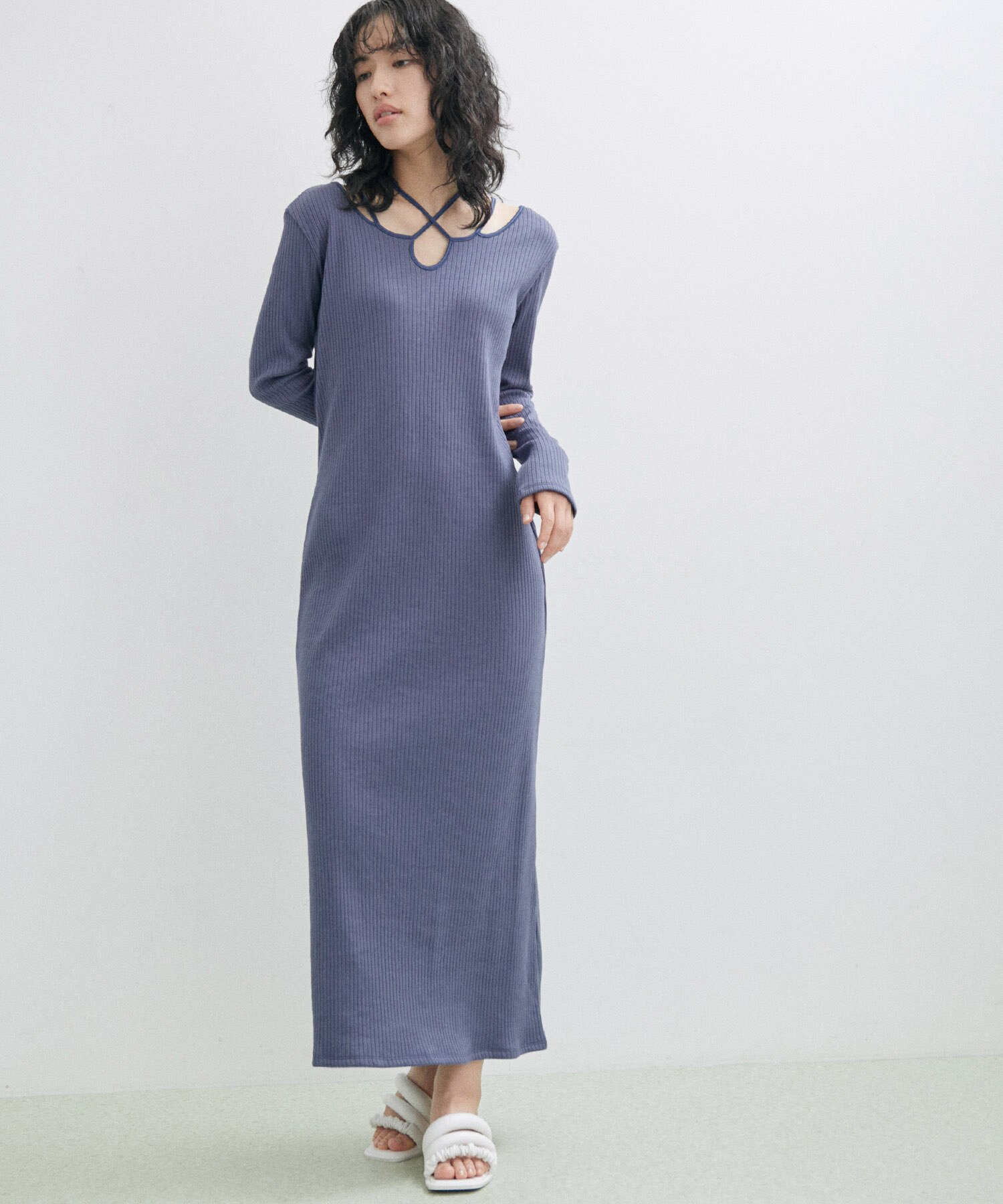 【MURRAL】別注 Ivy long sleeve dress