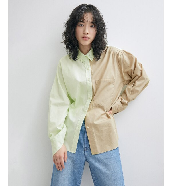 VIOLETTE ROOM for ADAM ET ROPE'】別注 Color Mix Shirt|ADAM ET ROPE'(アダム エ ロペ )の通販｜アイルミネ