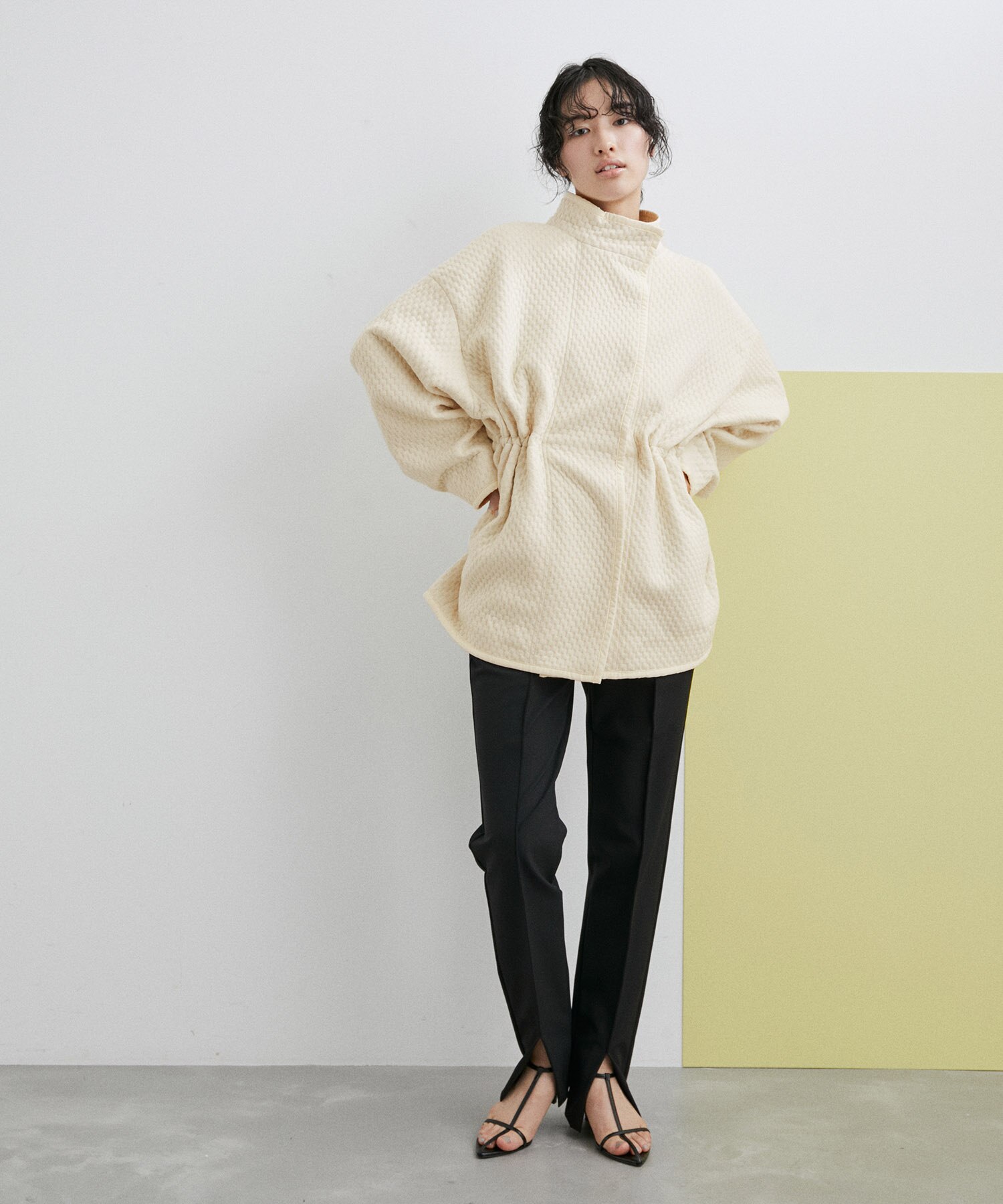 【WEB限定】膨れジャカードブルゾン