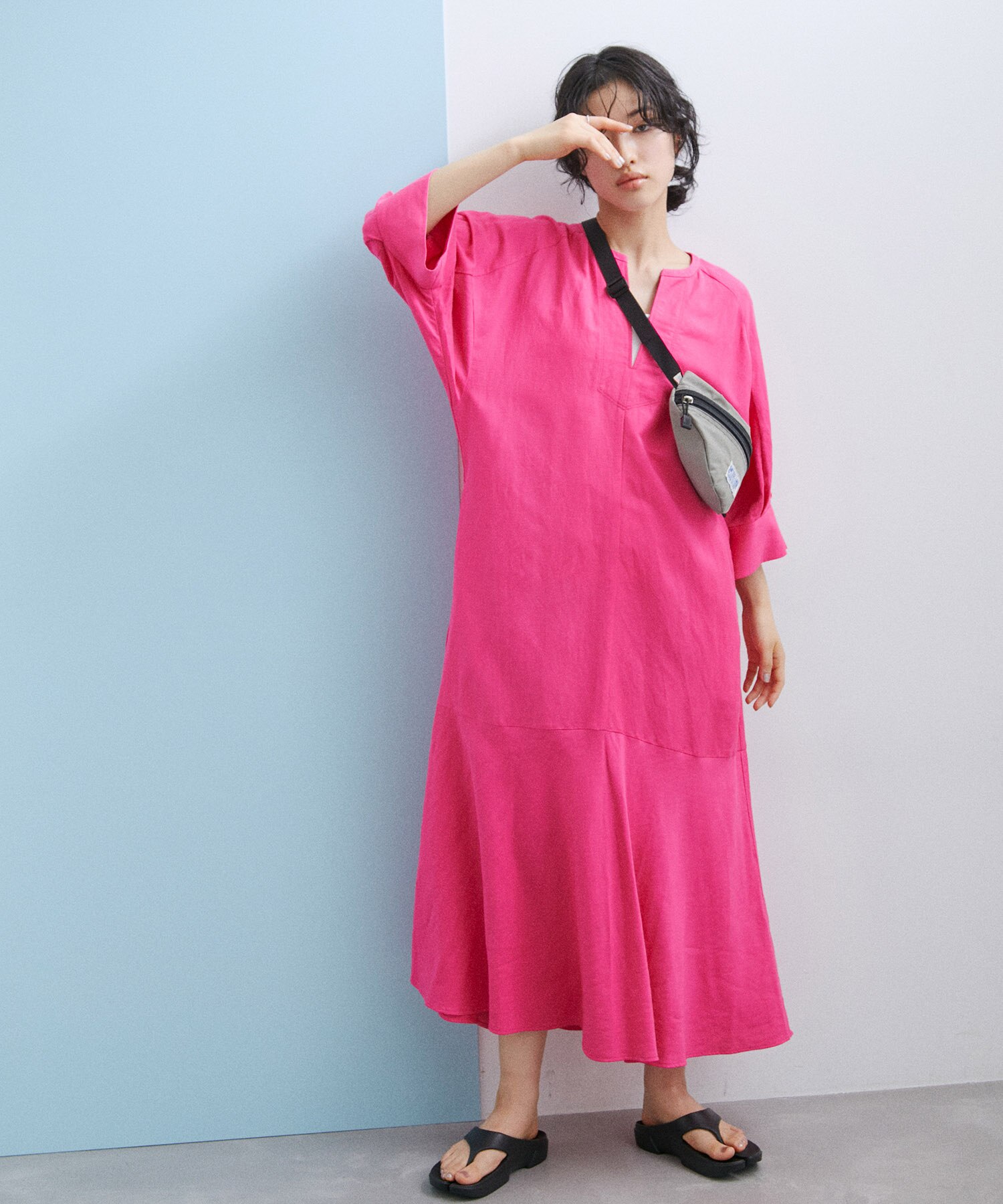 【新品!タグ付き】ROPE ワンピース ドレス ピンク