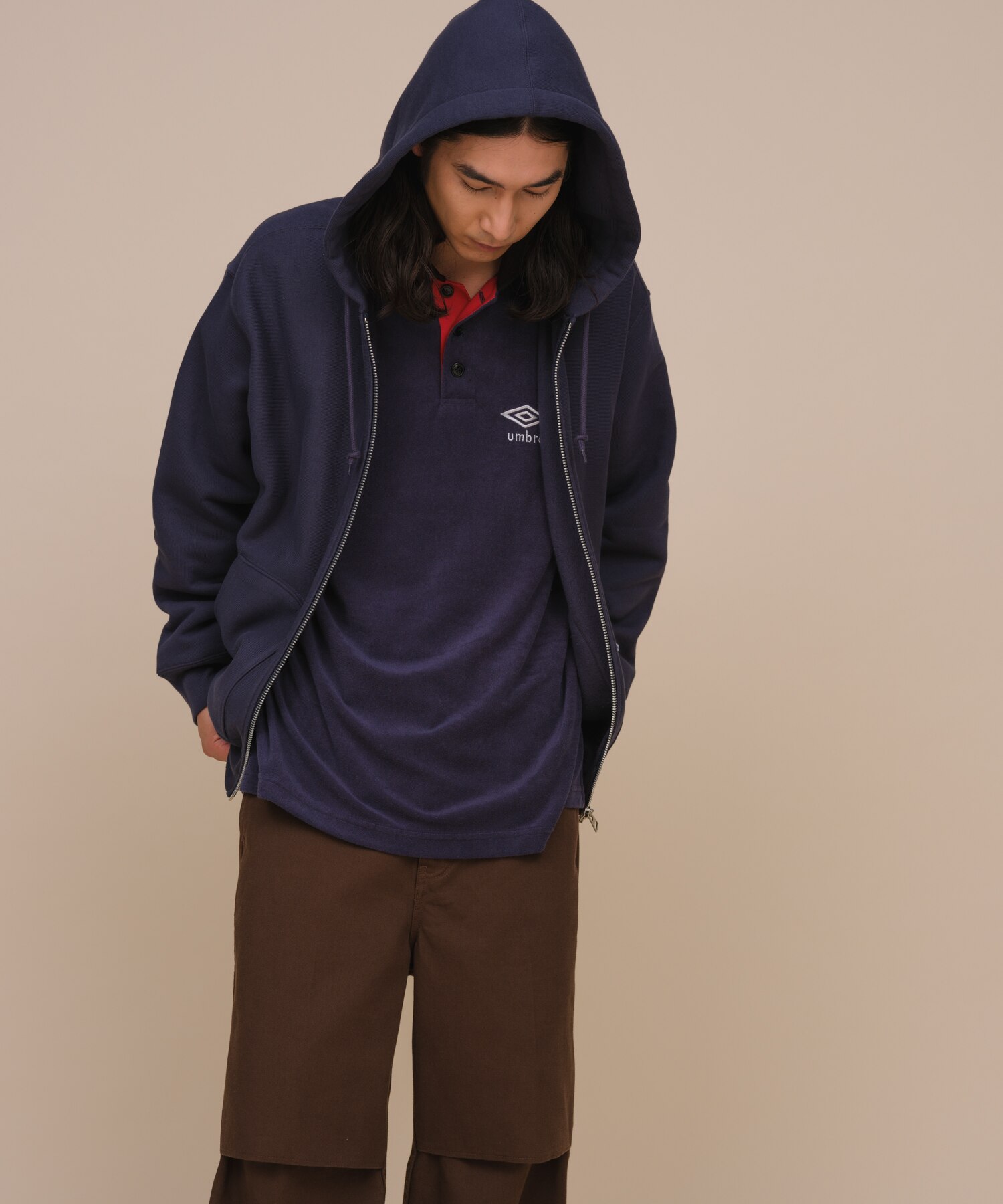 別注》【CHAMPION】SEPARATE POCKET ZIP UP REVERSE WEAVE HOODIE