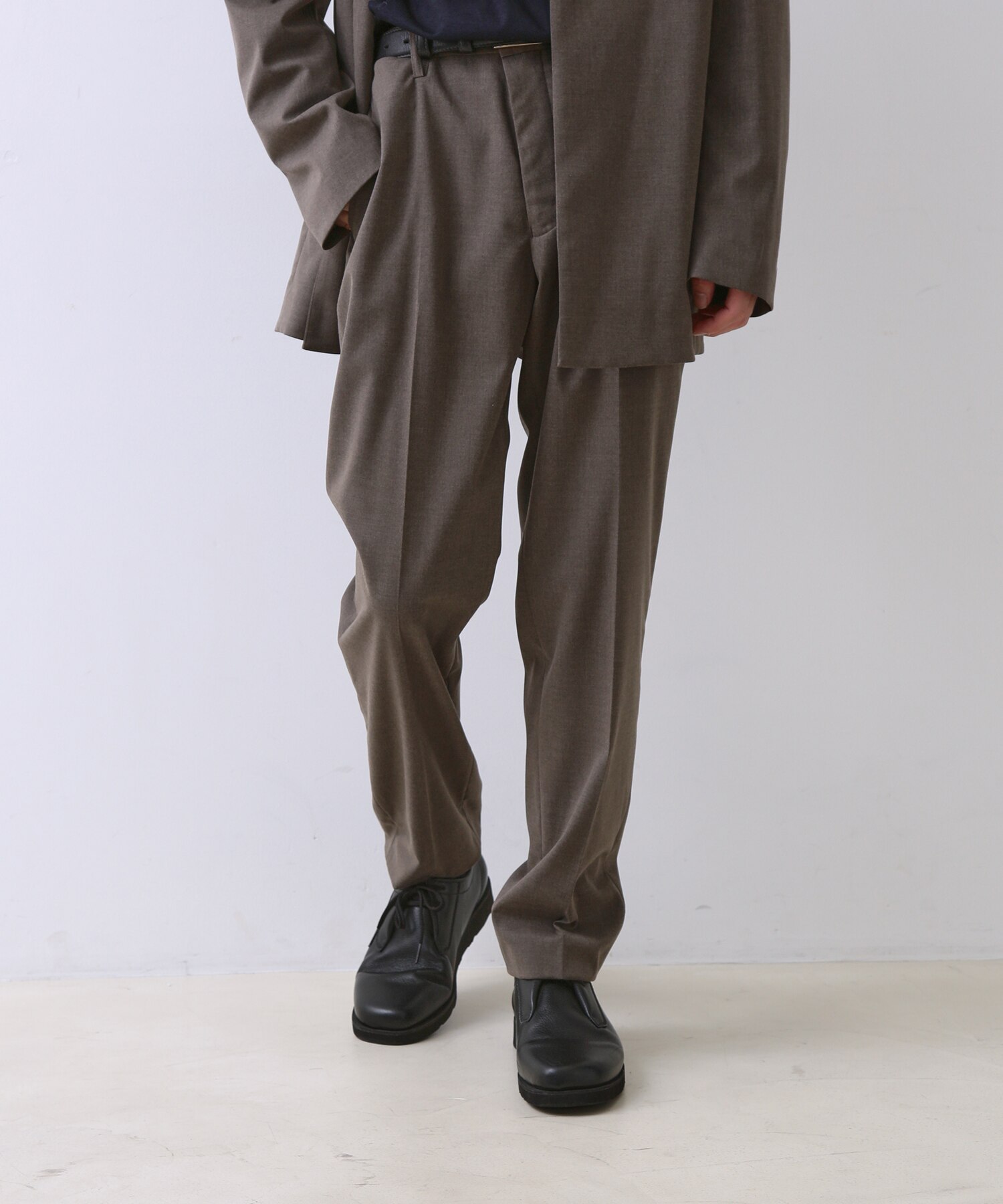 カラーstein double wide trousers スラックス セットアップ