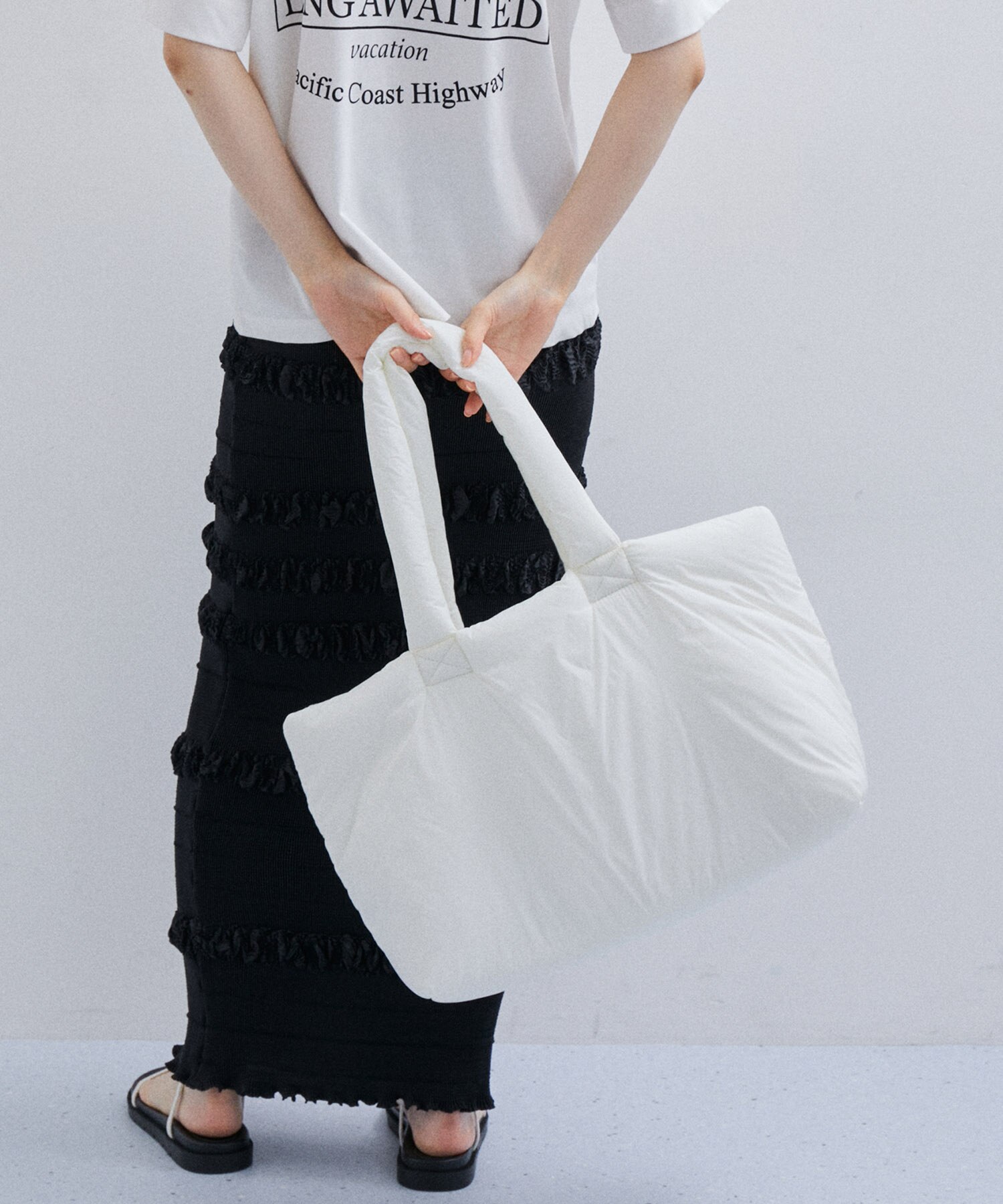 KABINETT for ADAM ET ROPE'】PADDED TOTE|ADAM ET ROPE'(アダム エ