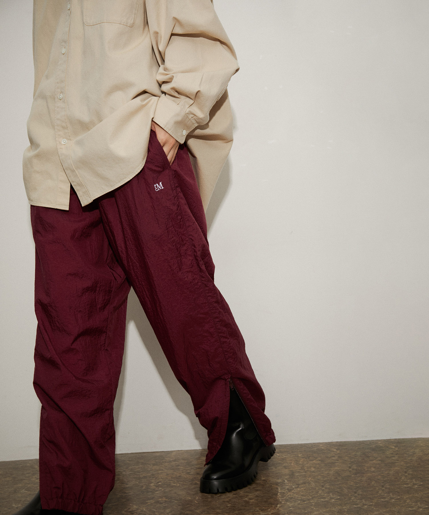 PARROTT CANVAS】PCM NYLON EASY PANTS|ADAM ET ROPE'(アダム エ ロペ