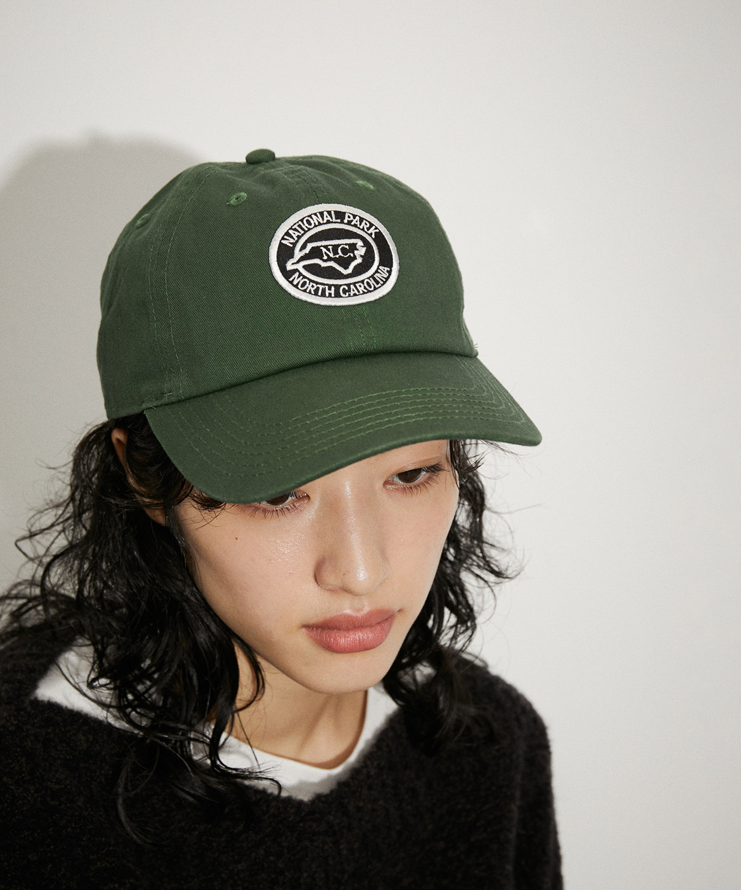 PARROTT CANVAS】N.C. OVAL LOGO CAP|ADAM ET ROPE'(アダム エ ロペ)の