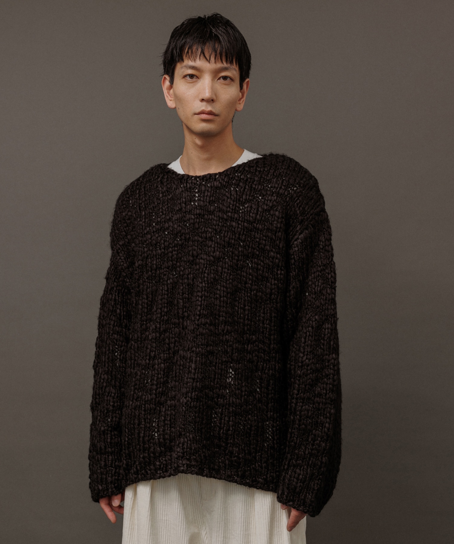 -MONELLO- loose silhouette wool knit