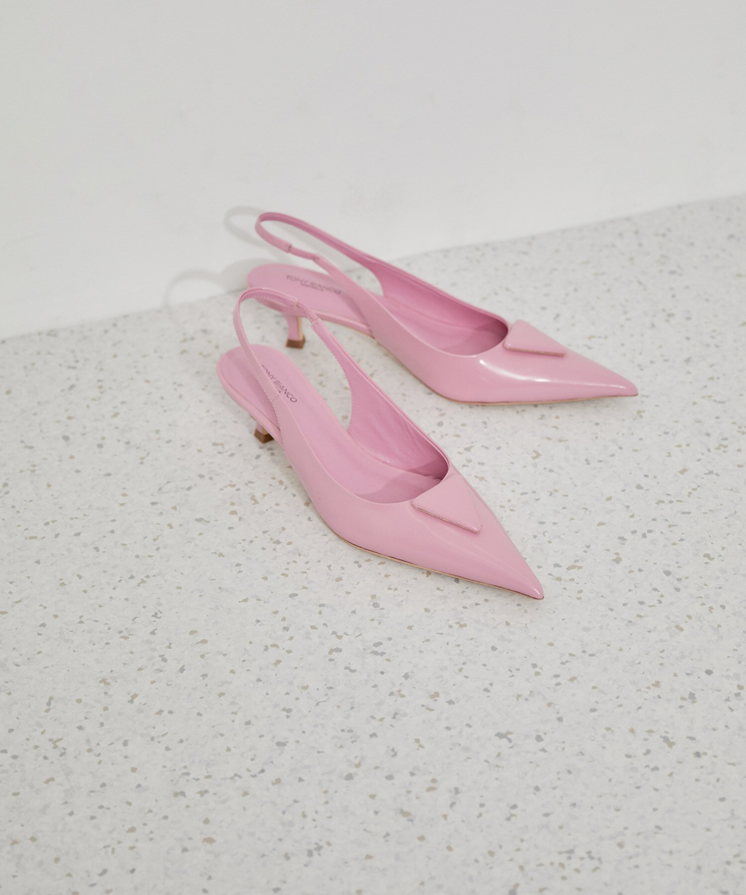 ピンク】Bianc -Cynthia- クリアヒール パンプス - 靴/シューズ