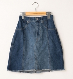 【レイカズン/RAY CASSIN】 デニム切り替え台形スカート [送料無料]